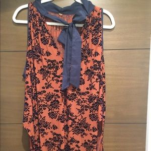 Free People Velvet burn- out sleeveless top